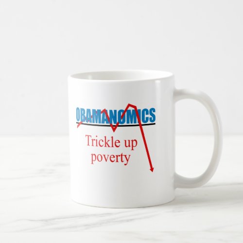 Obamanomics _ Trickle up poverty Coffee Mug