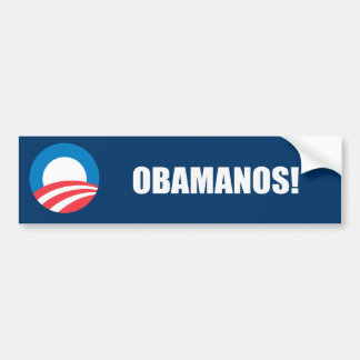 OBAMANOS (2) BUMPER STICKER