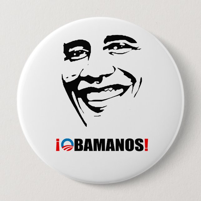 OBAMANOS PINBACK BUTTON (Front)