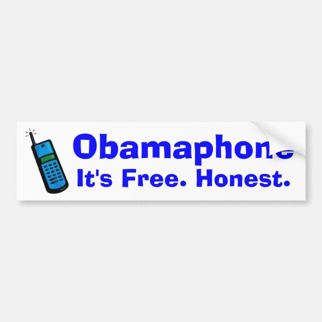 Obamaphone Bumper Sticker (Front)