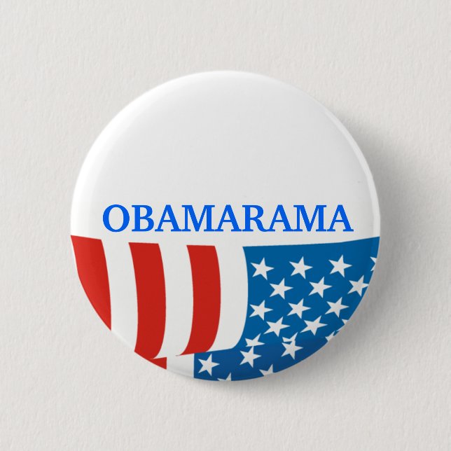 Obamarama flag button (Front)