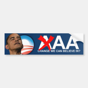 Obama's AA Credit Rating Bumper Sticker