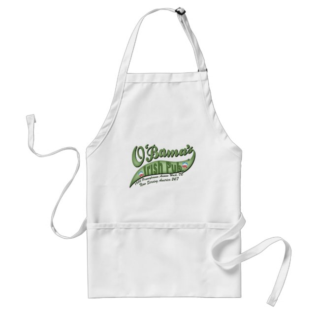O'bama's Irish Pub Adult Apron (Front)