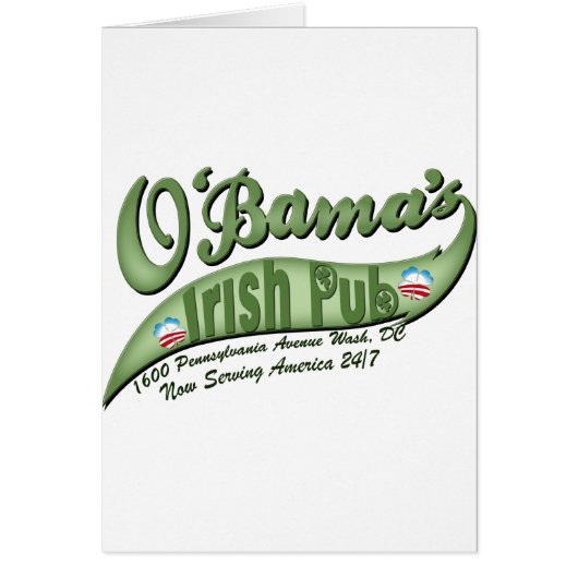 O'bama's Irish Pub Cards (Front)