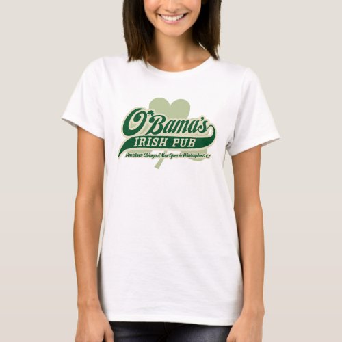 Obamas Irish Pub Customizable T_Shirt