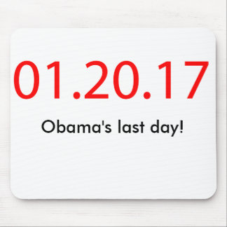 Obama's last day mouse pad