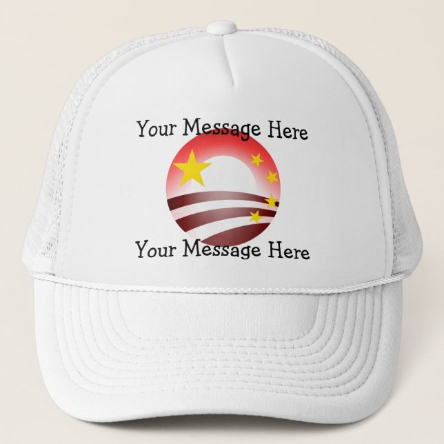 Obama's Totalitarian Plan - Chinese Socialism Trucker Hat (Front)