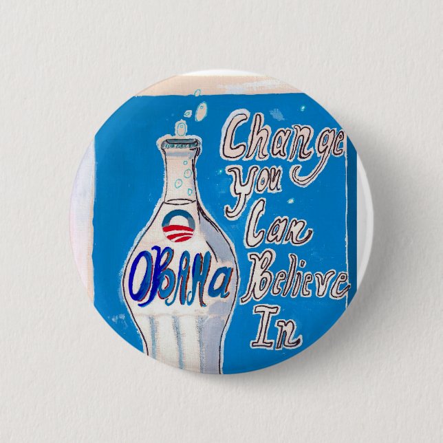 obamawaterdeepblue button (Front)