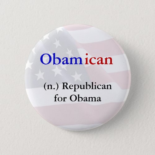 Obamican Button