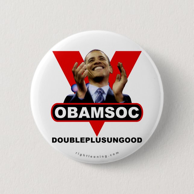 OBAMSOC PINBACK BUTTON (Front)