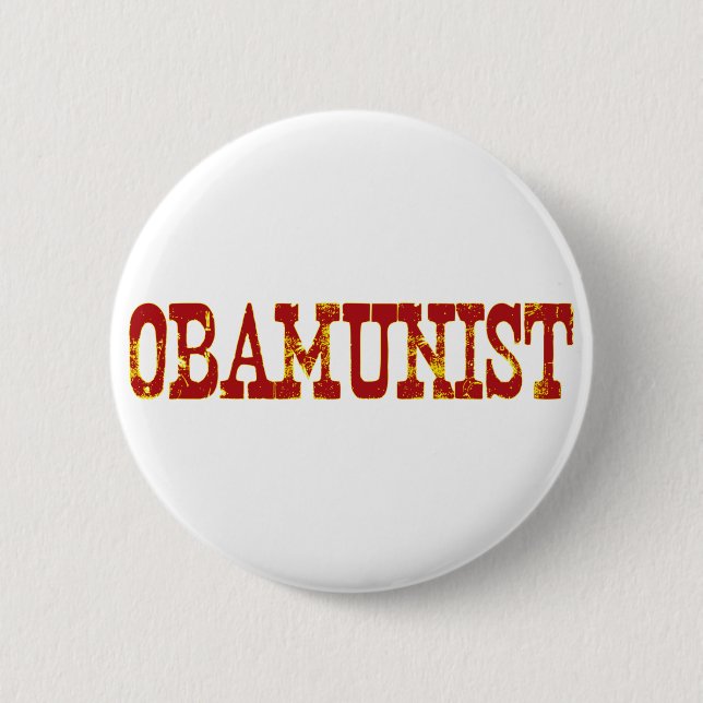 Obamunist (Socialism) Button (Front)