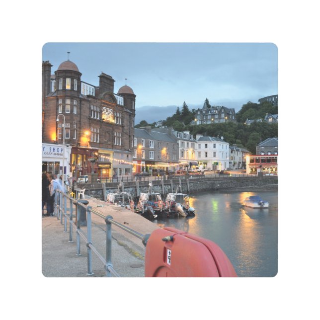 Oban Harbour Metal Print (Front)