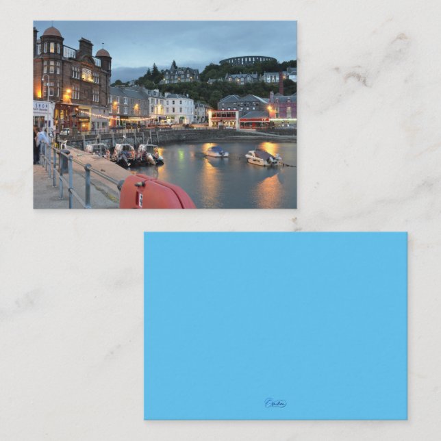 Oban Harbour Note Card (Front/Back)