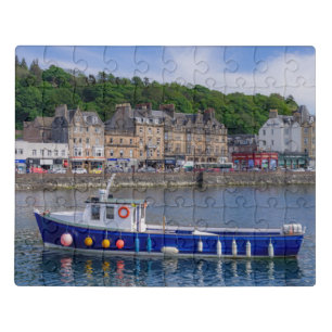 Oban Port Scotland Fishing Boat Sea Ocean Travel Jigsaw Puzzle