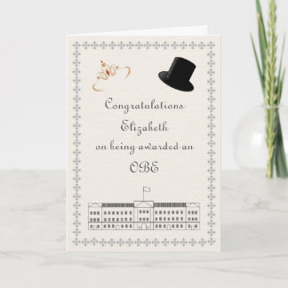 OBE Congratulations Card