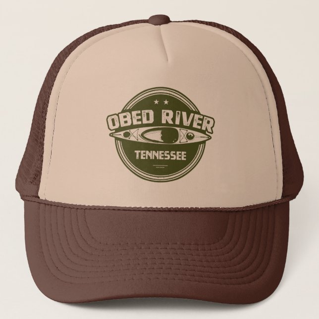 Obed River Tennessee Kayaking Trucker Hat (Front)