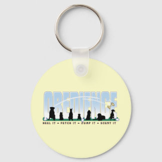 Obedience: Heel it, Fetch It, Jump It, Scent It Keychain
