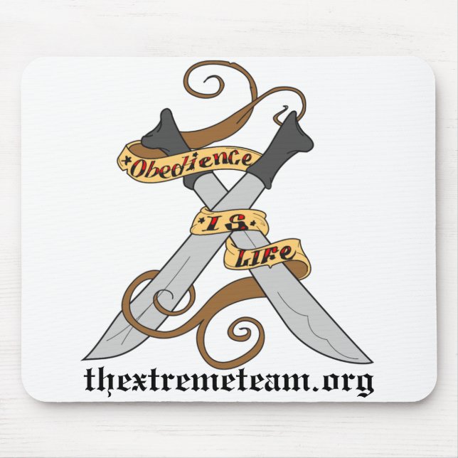 obedience is life mouse pad (Front)