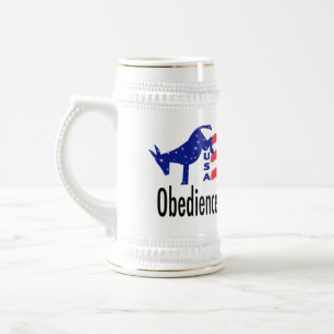 Obedience Patriotism Beer Stein