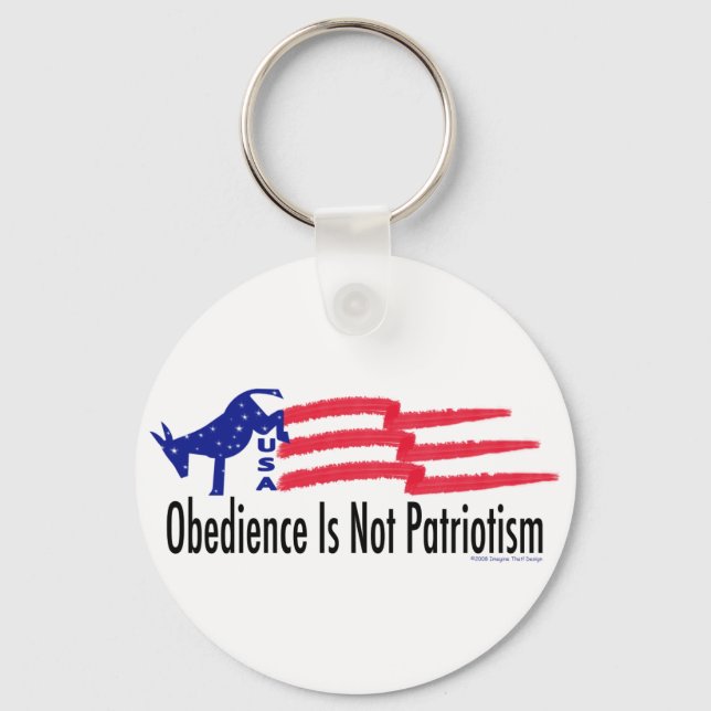 Obedience Patriotism Keychain (Front)