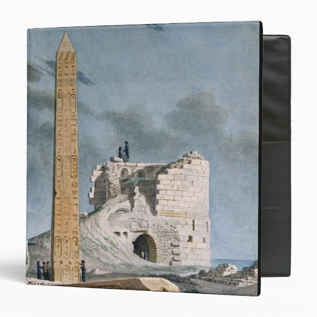 Obelisk of Cleopatra (w/c on paper) 3 Ring Binder (Front/Inside)