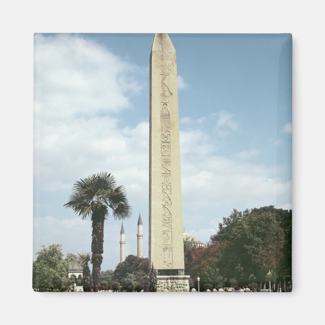 Obelisk of Theodosius I, with a Roman base Magnet (Front)