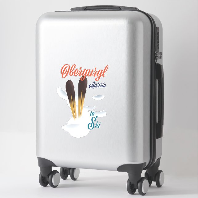 Obergurgl Austria Ski poster Sticker (Suitcase)