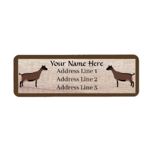 Oberhasli Dairy Goat Herd Return Address Label