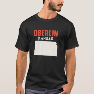 Oberlin Kansas USA State America Travel Kansan  T-Shirt