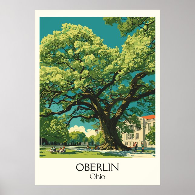 Oberlin Ohio College Town Progressive Community Poster (Front)