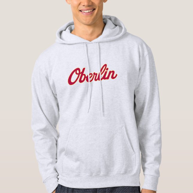 Oberlin Script Ash Hoodie (Front)