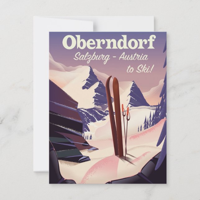 Oberndorf,Salzburg,Austria, ski poster (Front)