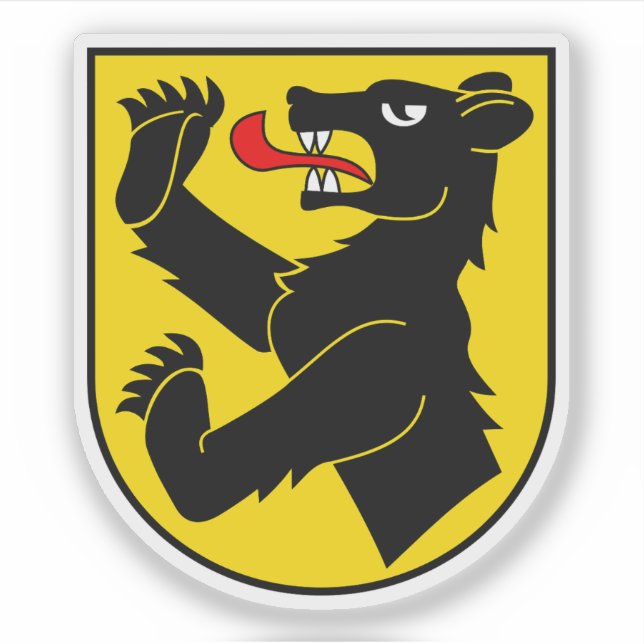 Obersimmental district coat of arms, Switzerland Sticker (Front)