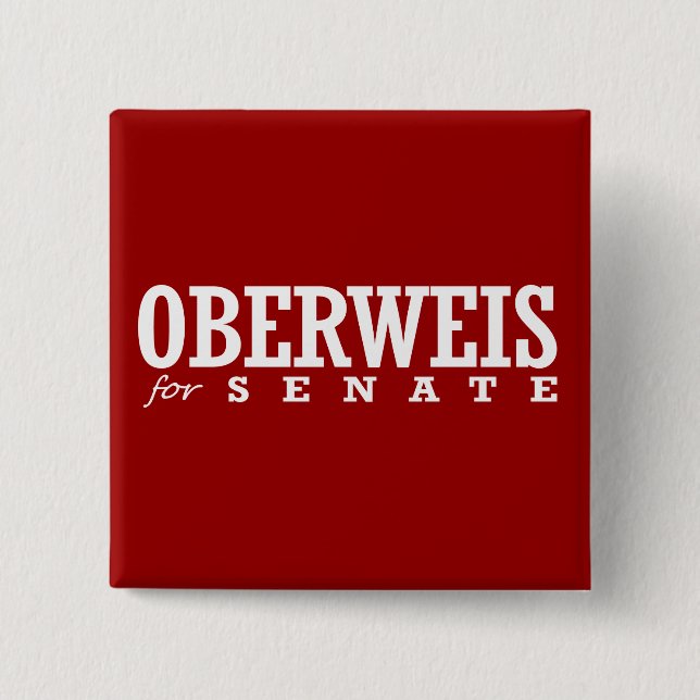 OBERWEIS FOR SENATE 2014 PINBACK BUTTON (Front)