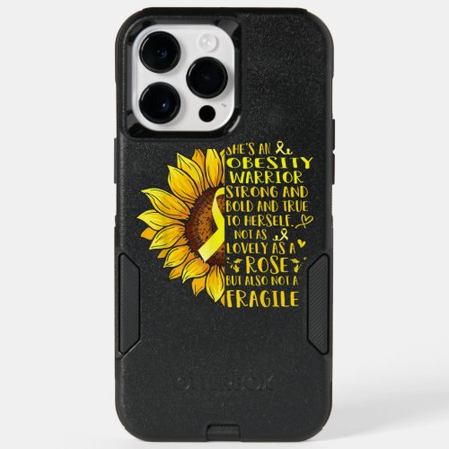 Obesity Warrior Sunflower Support Obesity  T OtterBox iPhone 14 Pro Max Case