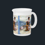 Obessed with Conquering the Impossible  Beverage Pitcher<br><div class="desc">Original Painting of two girls playing with pink balloons on Coney Island Beach by New York City,  Fine Art Artist,  Gaye Elise Beda
See gayeelisebeda.store
https://www.redbubble.com/shop/?query=gaye elise&ref=search_box
https://gayeelise-beda.pixels.com
http://www.zazzle.com/gaye elise beda gifts  
http://issuu.com/lieslmarelli/docs/wia278-july-issuu/1?e=2826034/843692 
https://fineartamerica.com/profiles/gayeelise-beda
q=gaye elise beda&x=-749&y=-111
www.synchronopedia.com/wwsah_candidate_list.htm</div>