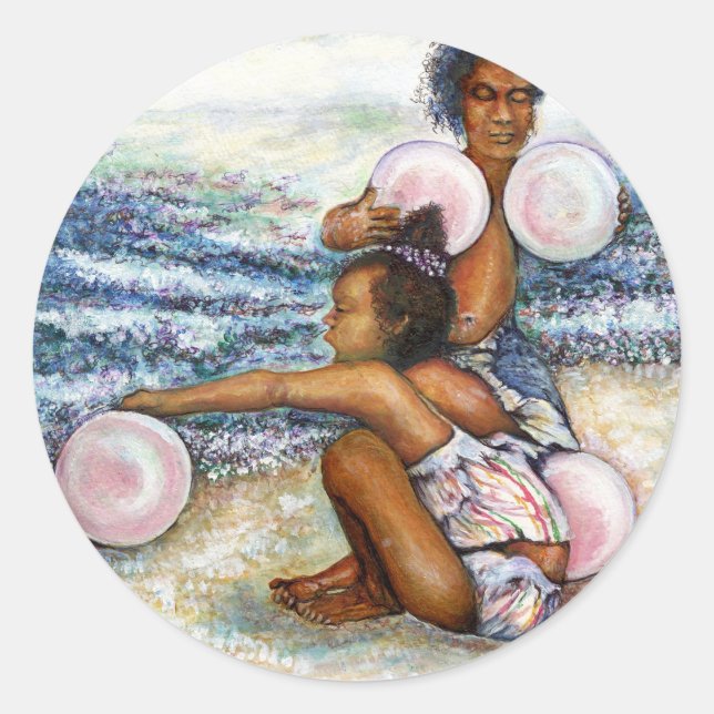 Obessed with Conquering the Impossible Classic Round Sticker (Front)