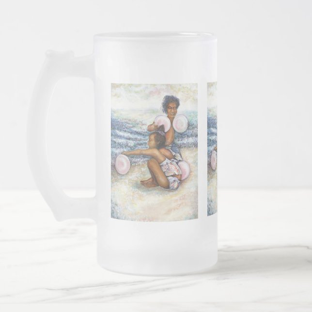 Obessed with Conquering the Impossible Frosted Glass Beer Mug (Left)