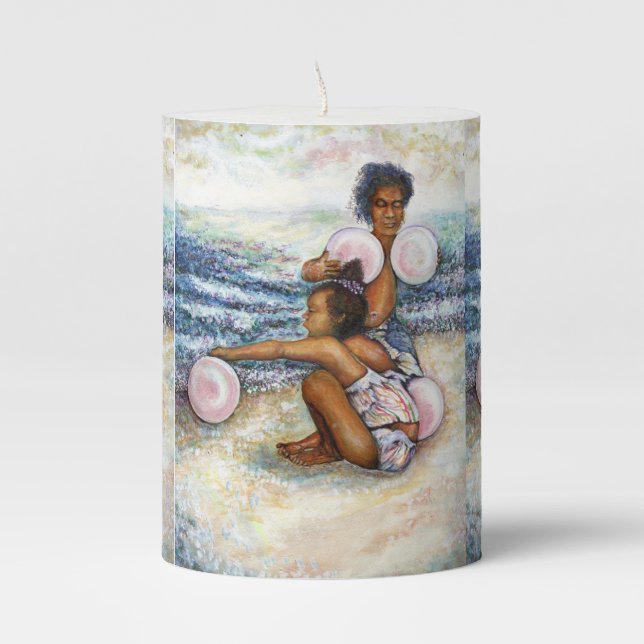 Obessed with Conquering the Impossible  Pillar Candle (Front)