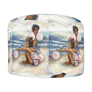 Obessed with Conquering the Impossible Pouf