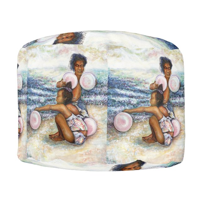 Obessed with Conquering the Impossible Pouf (Front)