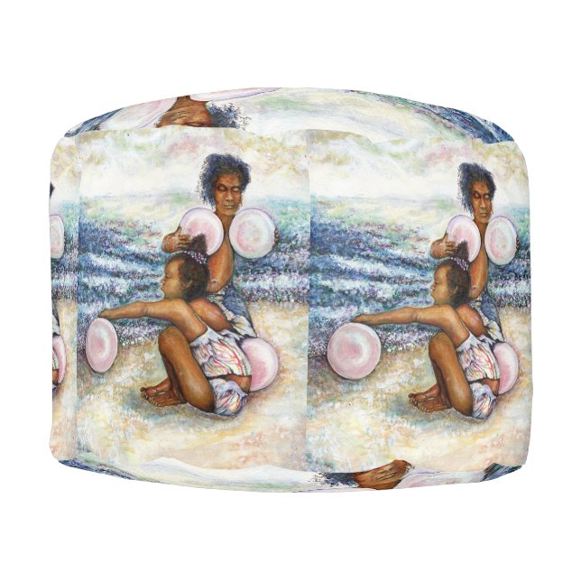 Obessed with Conquering the Impossible  Pouf (Front)