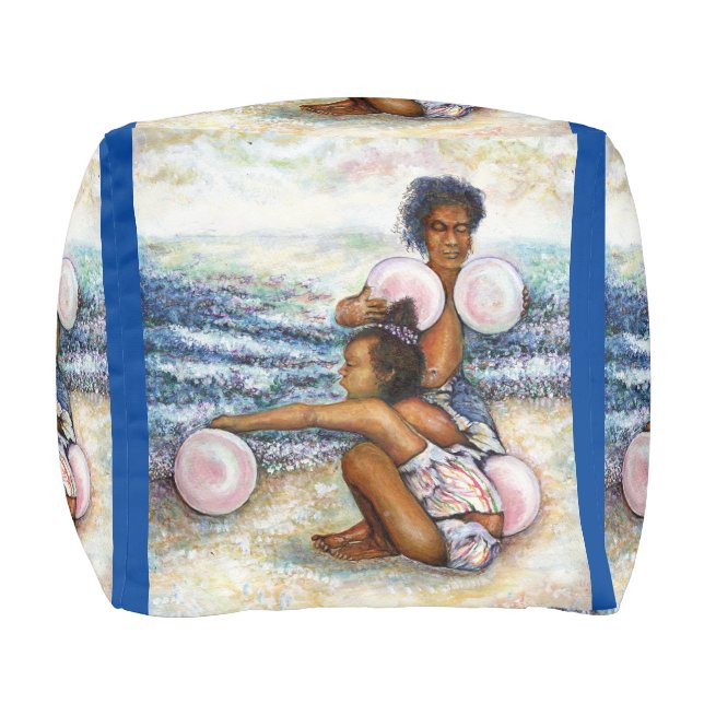 Obessed with Conquering the Impossible Pouf (Front)