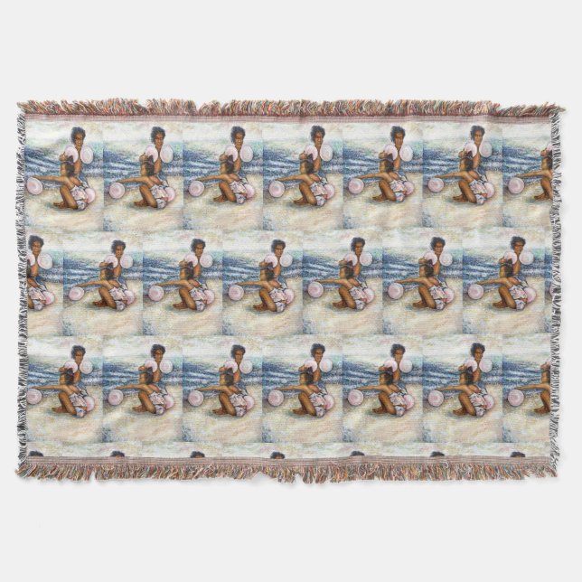 Obessed with Conquering the Impossible Throw Blanket (Front)