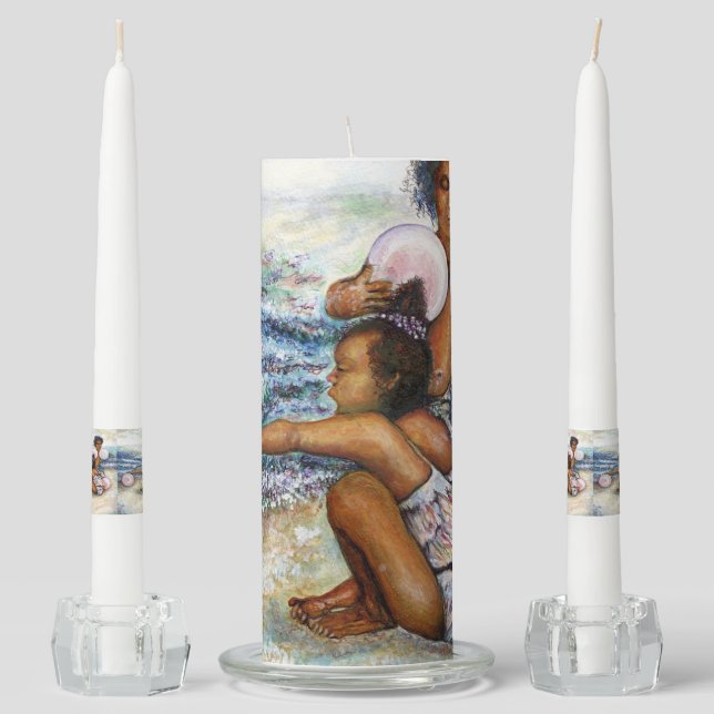 Obessed with Conquering the Impossible  Unity Candle Set (Front)
