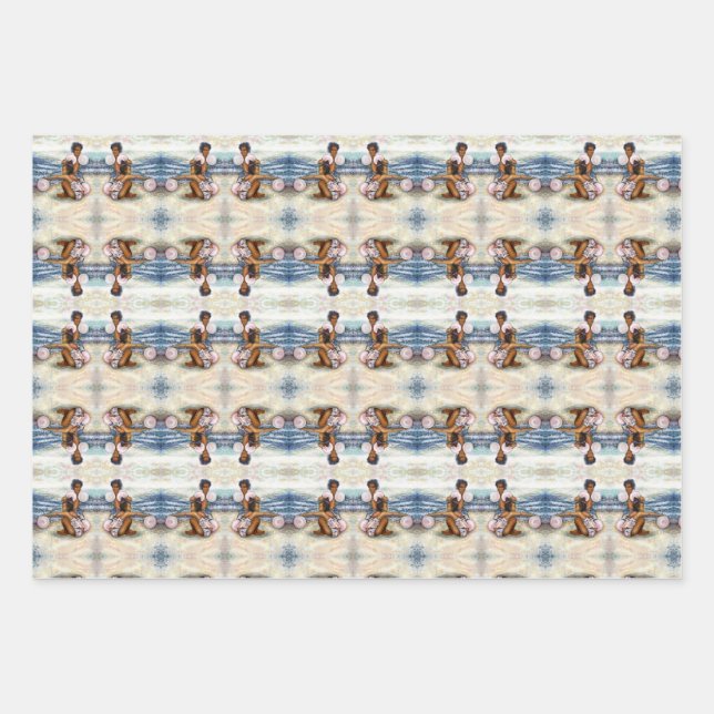 Obessed with Conquering the Impossible Wrapping Paper Sheets (Front)