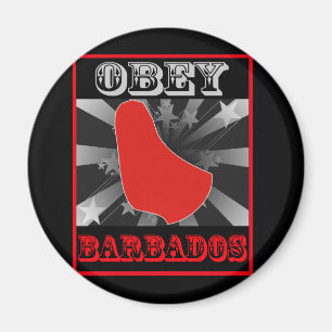 Obey Barbados Magnet