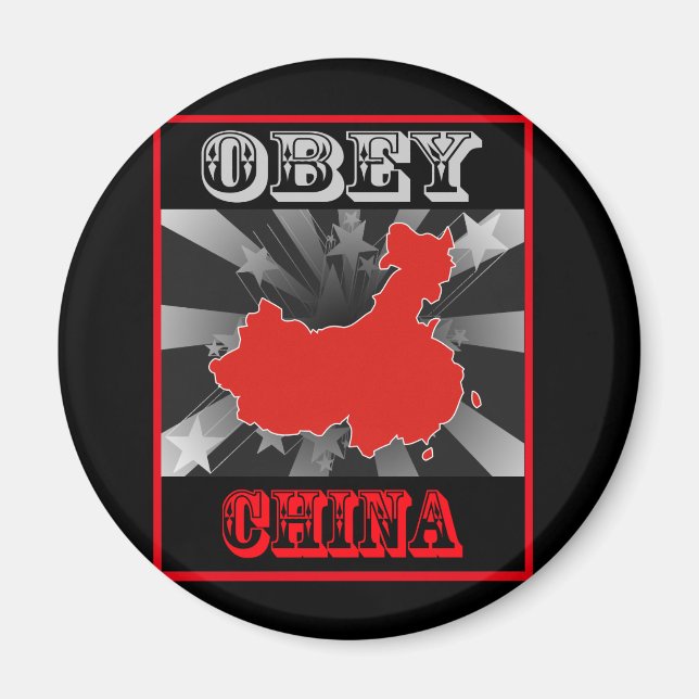 Obey China Magnet (Front)