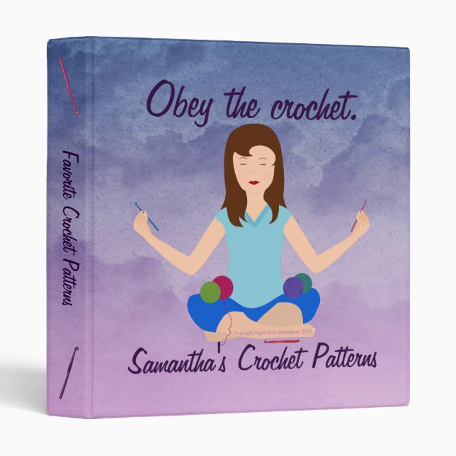 Obey Crochet Binder (Front/Spine)