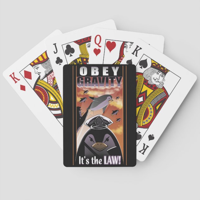 Obey Gravity Poker Cards (Back)